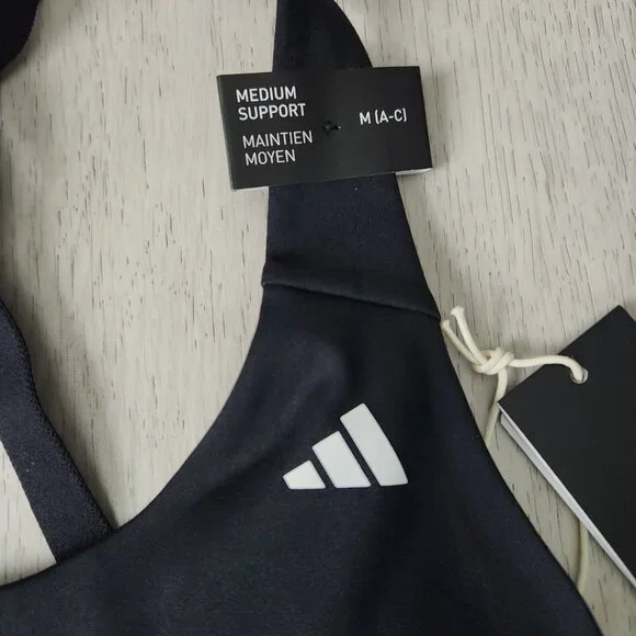 NWT Sports Bra Adidas Ultimate Run Medium-Support MED A/C - Picture 2 of 9